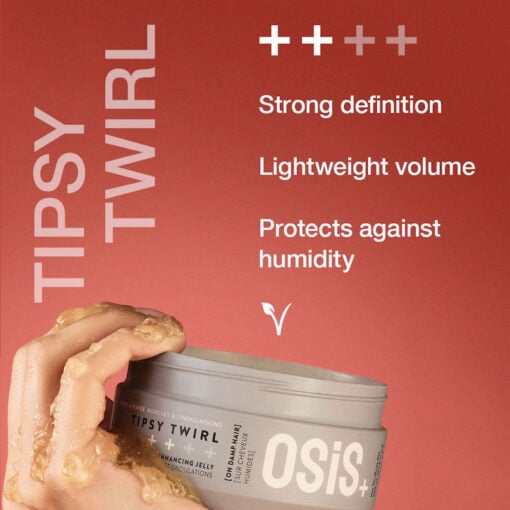 Schwarzkopf OSiS+ Tipsy Twirl Wave & Curl Enhancing Jelly - In Sfeerbeeld - Vakkappers