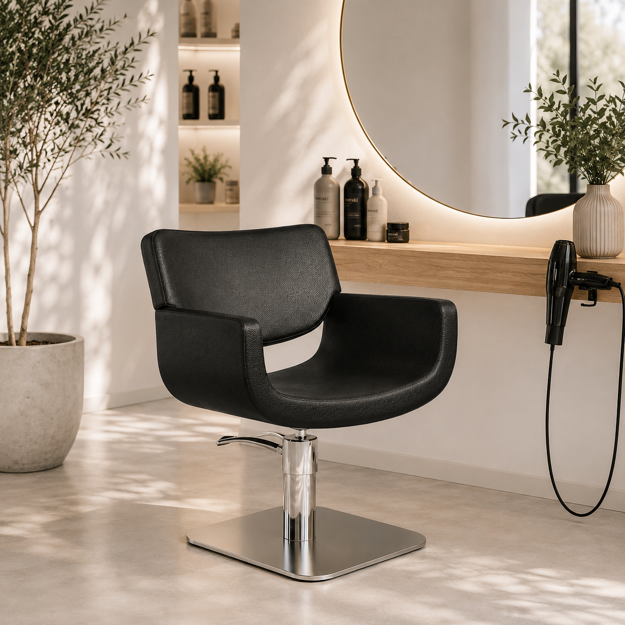 Salon Ambience Kappersstoel Quadro - LifeStyle Vakkappers