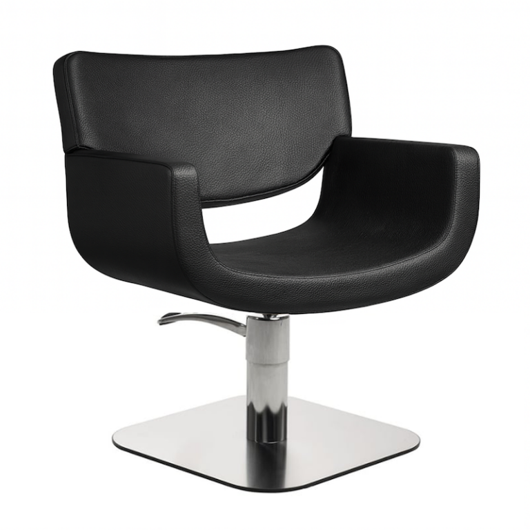 Salon Ambience Kappersstoel Quadro Zwart - Hero Vakkappers