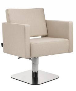Salon Ambience Kappersstoel Square Beige - Hero Vakkappers
