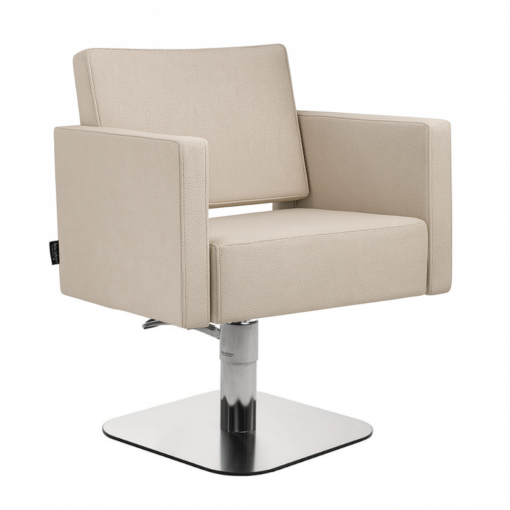 Salon Ambience Kappersstoel Square Beige - Hero Vakkappers