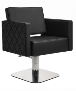 Salon Ambience Kappersstoel Square+ Zwart - Hero Vakkappers