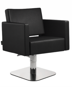 Salon Ambience Kappersstoel Square Zwart - Hero Vakkappers