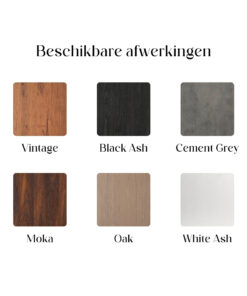 Beschikbare afwerkingen