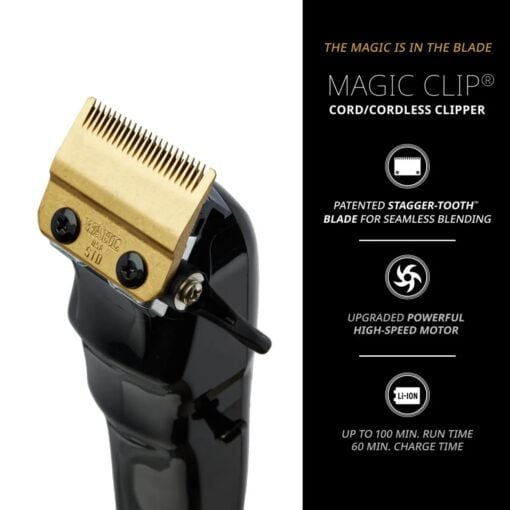 Wahl Black Magic Clip Cordless Tondeuse - In Sfeerbeeld 2 - Vakkappers