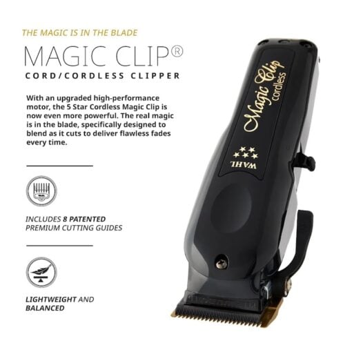 Wahl Black Magic Clip Cordless Tondeuse - In Sfeerbeeld 5 - Vakkappers