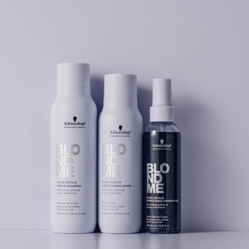 Schwarzkopf Blond Me Bond Repair Purple Shampoo - In sfeerbeeld 3 - Vakkappers