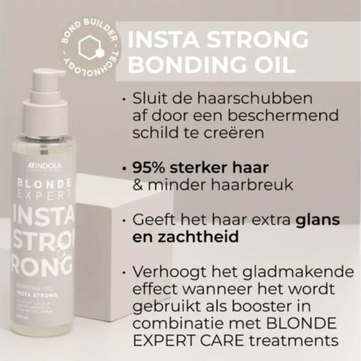 Indola Blonde Expert Insta Strong Bonding Oil 100ml - Sfeerbeeld Vakkappers