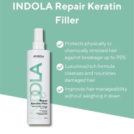 Indola Repair Keratine Filler Treatment 300ml - Sfeerbeeld Vakkappers