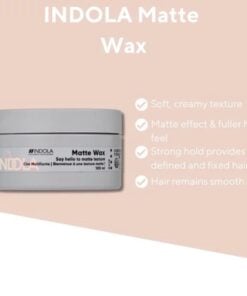Indola Texture Matte Wax 100ml - Sfeerbeeld Vakkappers