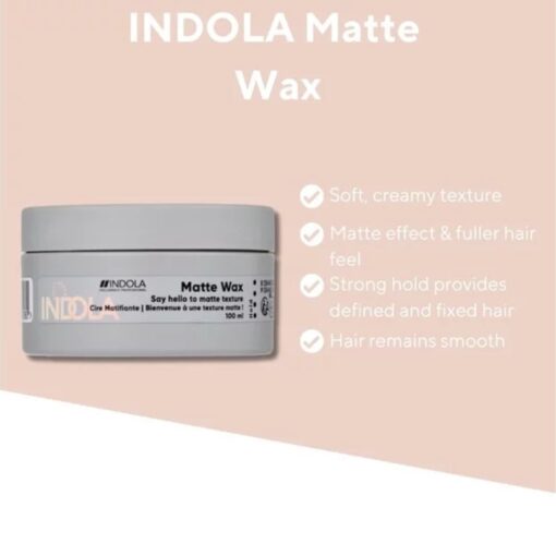 Indola Texture Matte Wax 100ml - Sfeerbeeld Vakkappers
