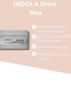 Indola Texture Shine Wax 100ml - Sfeerbeeld Vakkappers