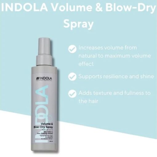 Indola Volume & Blow Dry Spray 200ml - Sfeerbeeld Vakkappers
