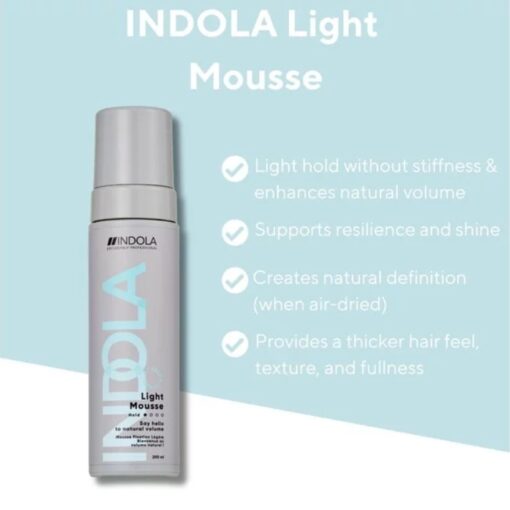Indola Volume Light Mousse 200ml - Sfeerbeeld Vakkappers