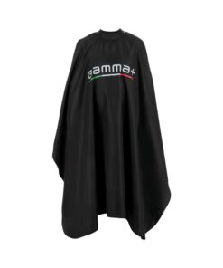 Gamma+ BLACK Cutting Cape With Silicon Collar - Hero Vakkappers