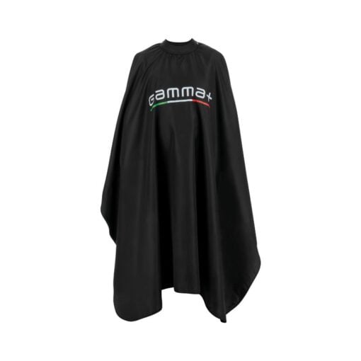 Gamma+ BLACK Cutting Cape With Silicon Collar - Hero Vakkappers