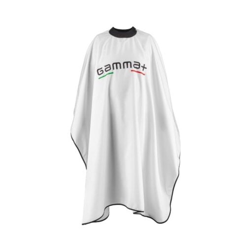 Gamma+ WHITE Cutting Cape With Silicon Collar - Hero Vakkappers