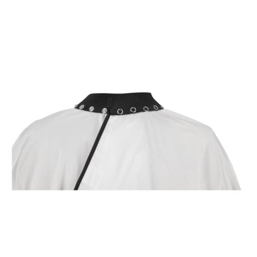 Gamma+ WHITE Cutting Cape With Silicon Collar - Sfeerbeeld 1 Vakkappers