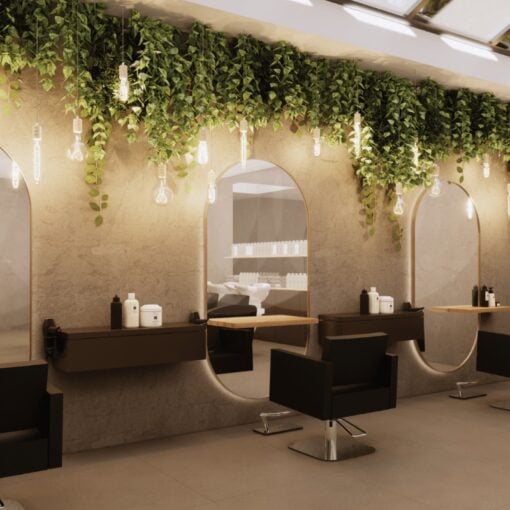 HairLounge Kaptafel 1 - Sfeerbeeld Vakkappers