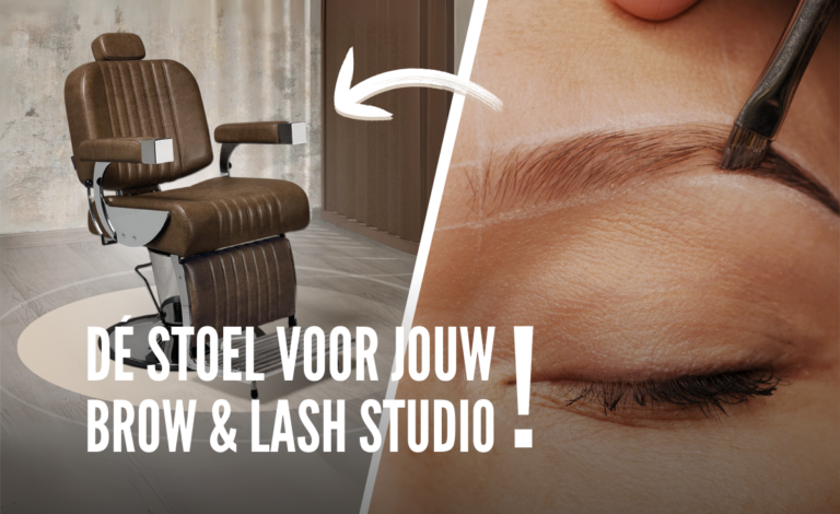 barberstoel voor brow en lash studio - Hero Vakkappers