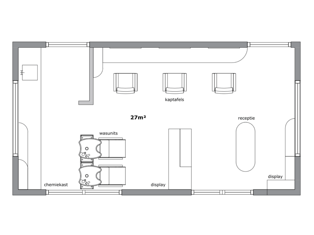 Plattegrond - Elle Hair Studio - Hero Vakkappers